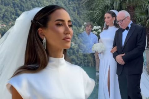 NA BURMI MUŽA TAMARE KALINIĆ JE ISPISANA POSVETA NA ĆIRILICI: Svi detalji sa venčanja influenserke - buket od božura krio posebnu tajnu (FOTO)