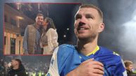 EDIN DžEKO POBEDU PROSLAVIO U ZAGRLJAJU SUPRUGE AMRE: Odrekla se karijere u Americi zbog njega, a danas imaju četvoro dece (FOTO)